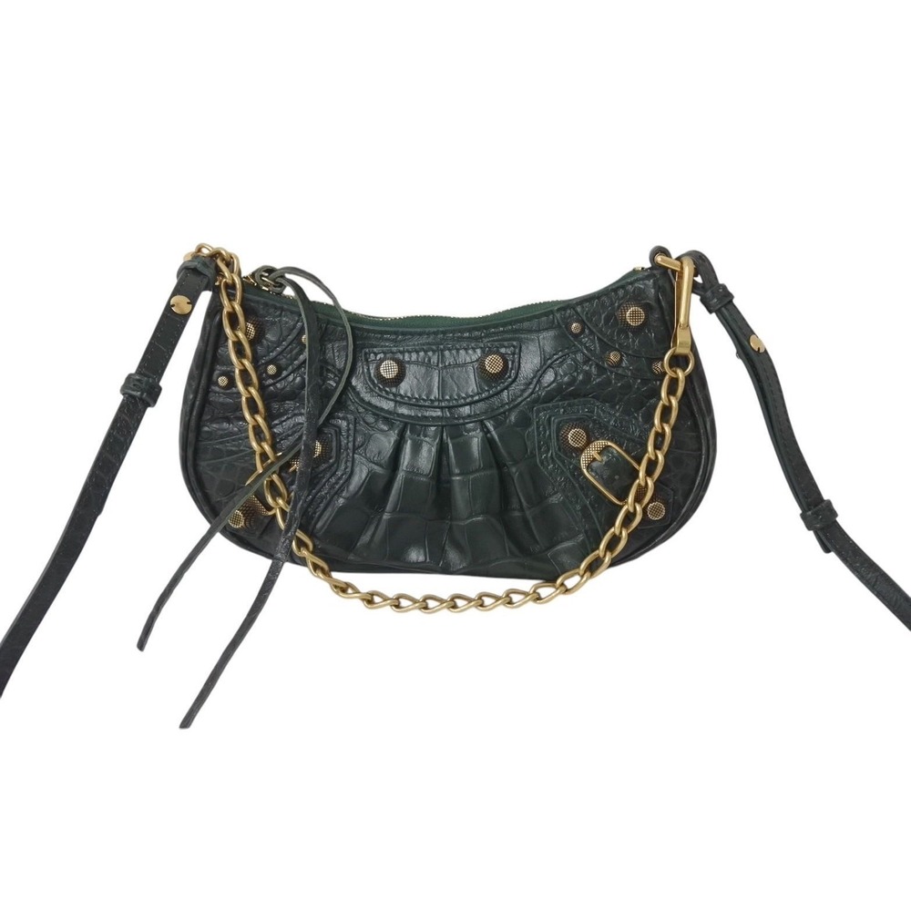 Balenciaga Satchel Shoulder Bag Calfskin Lucagol